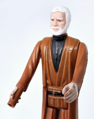 Star Wars Obi-Wan Kenobi (Grey Hair) Kenner 1977 VTG Figure - Picture 7 of 11