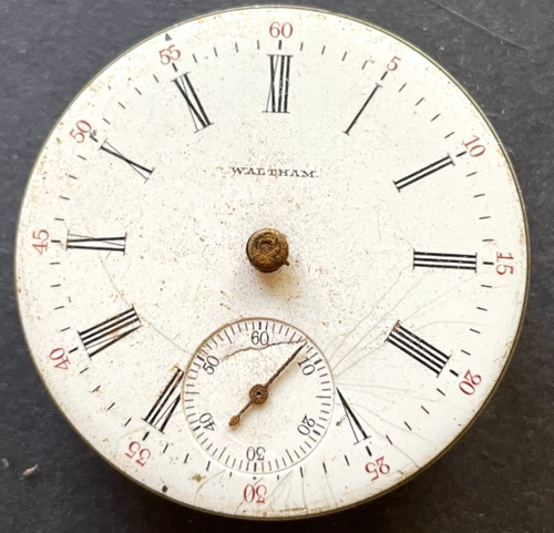 Antique 1903 Waltham Model 1883 81 Pocket Watch Movement Good Balance 18s 15j