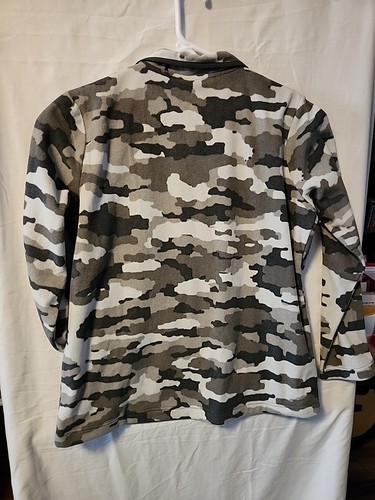 Womens Large Fleece Pullover Gray Camo Duluth Trading Co - Picture 8 of 8