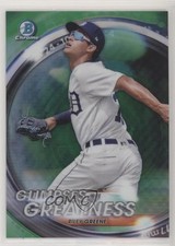 2020 Bowman Draft Glimpses of Greatness Green Refractor 10/99 Riley Greene 9h3