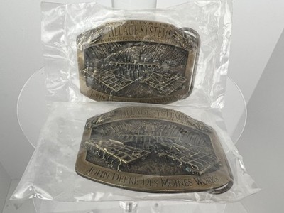 2 John Deere Tillage Buckles 155/500 & 389/500 1995 NOS Limited Edition
