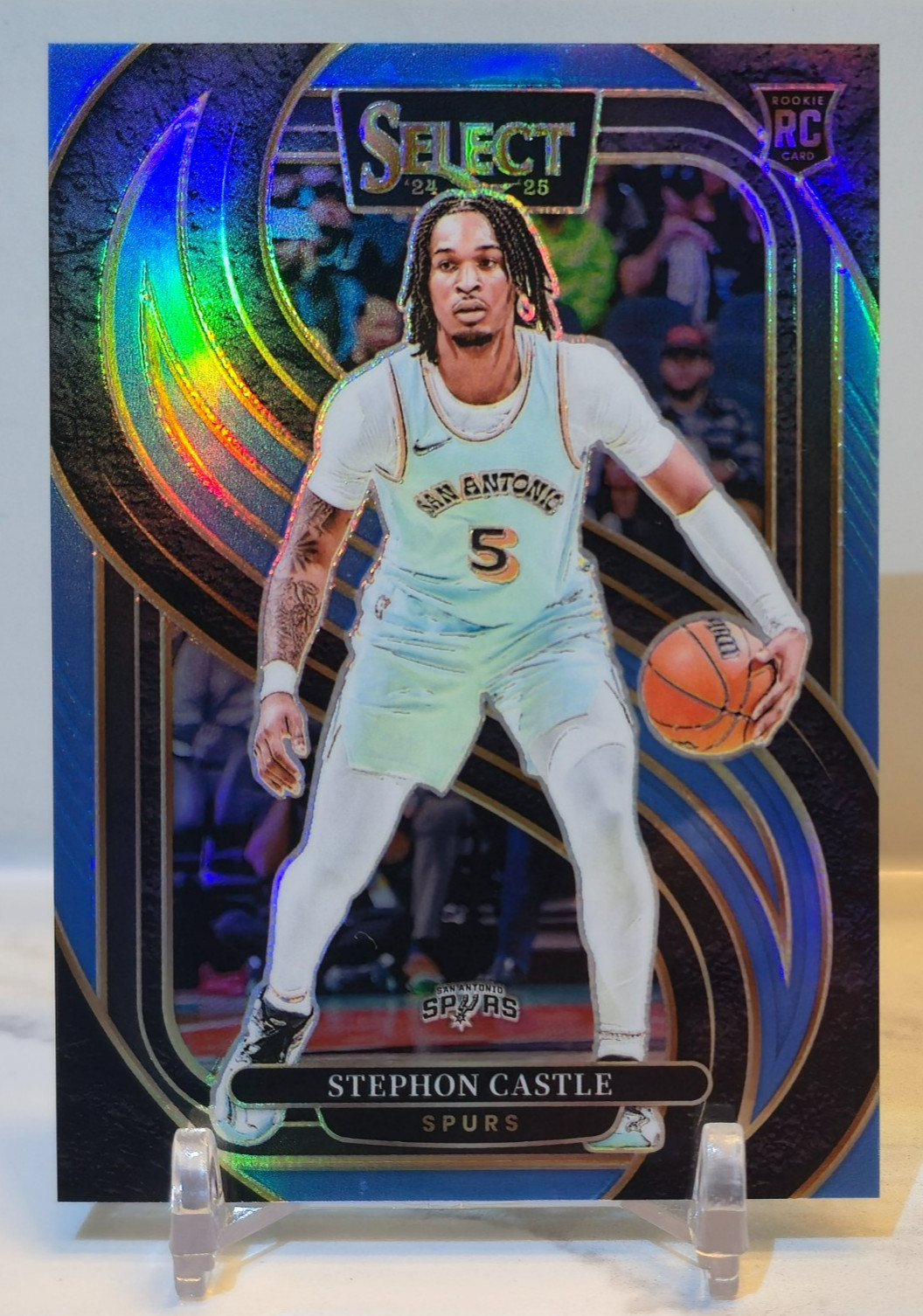 STEPHON CASTLE ROOKIE 2024-25 Select Premier Level RC #175 LIGHT BLUE PRIZM /299