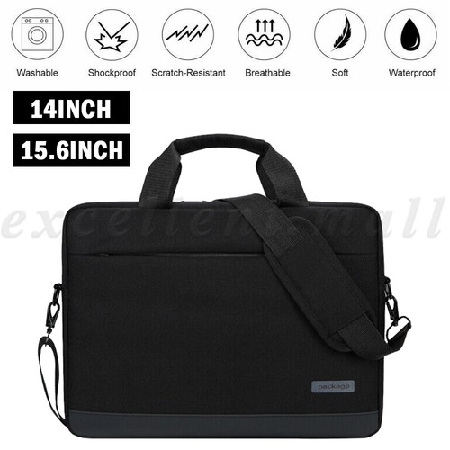 14/15.6" Laptop Shoulder Bag Sleeve Briefcase Case For Macbook Lenovo HP Dell - Picture 13 of 15
