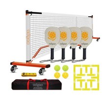 Zdgao Pickleball Net Set with 22 FT Regulation Size Pickleball Net, Paddles S...