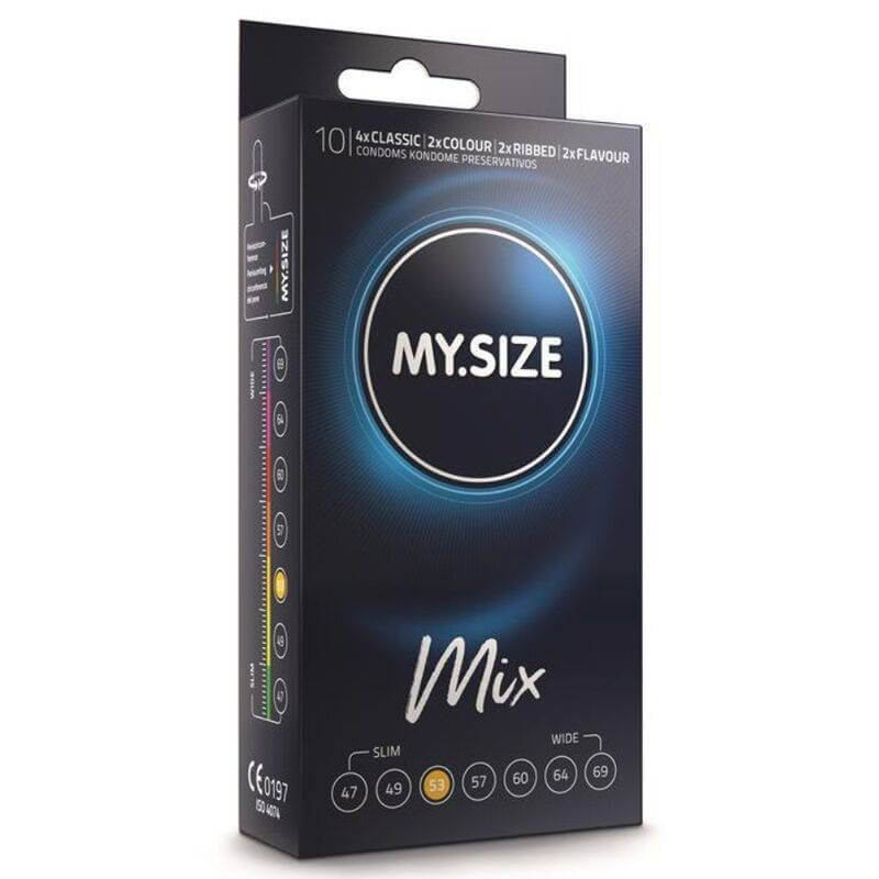 My Size Mix Preservativi 53 MM 10 Unità