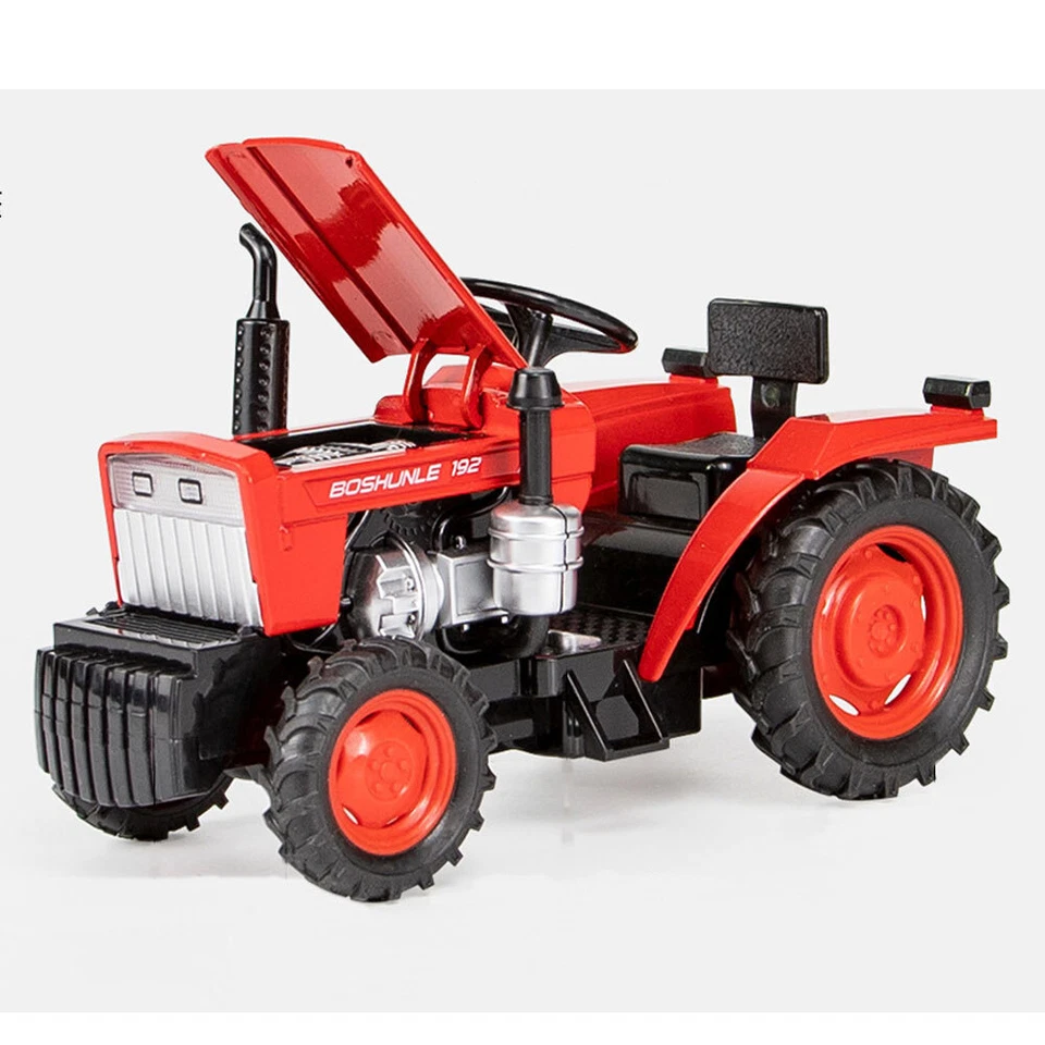 1:24 Farm Tractor Toy Metal Diecast Farm Toys Vehicle for Boys Kids Gifts Red - Image 2 of 4