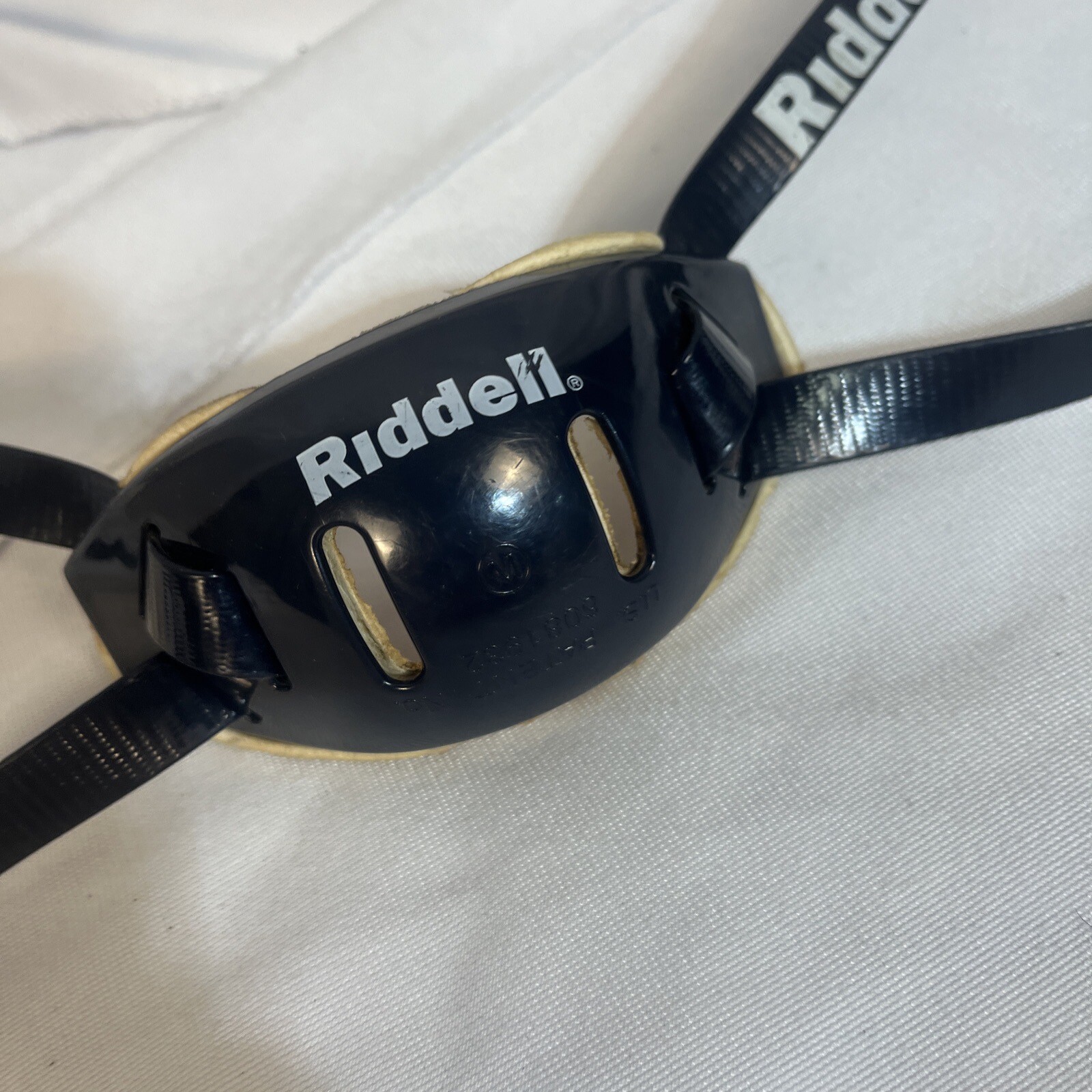 riddell chin strap football blue medium eBay