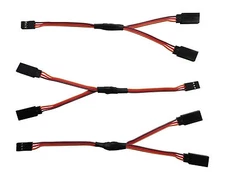 Apex RC Products JR Style 6" / 150mm Servo Y Harness - 3 Pack #1031