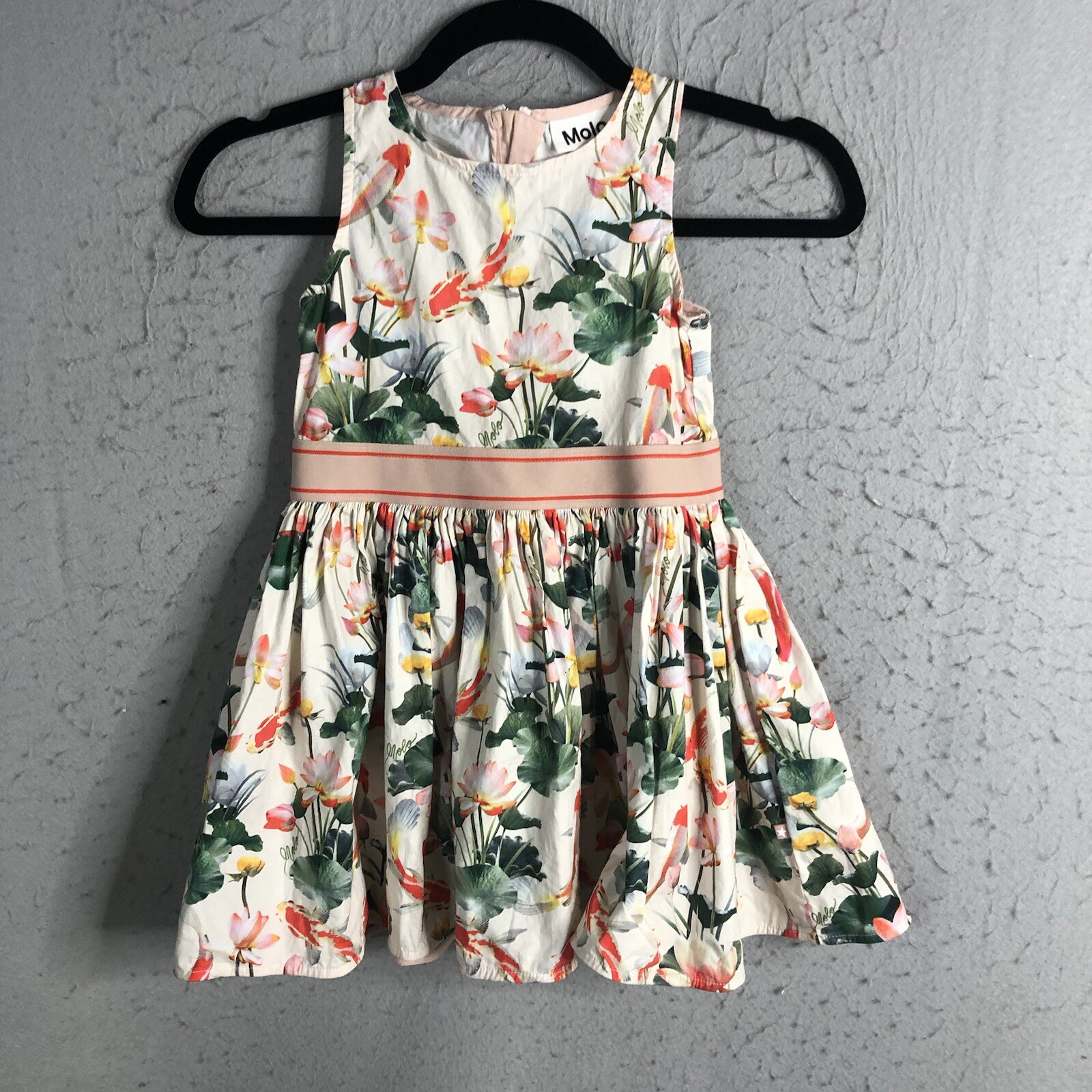 Molo Dress 98 Little Girls 3 Floral Print All Over Feminine Church Event