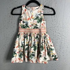 Molo Dress 98 Little Girls 3 Floral Print All Over Feminine Church Event