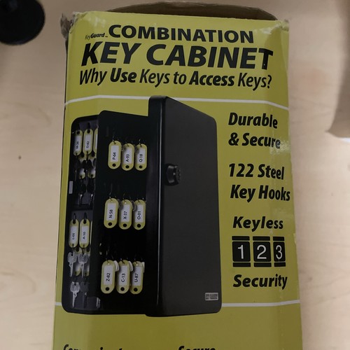 KeyGuard Combination Key Cabinet 122 Key Hooks (Used) - Picture 13 of 15