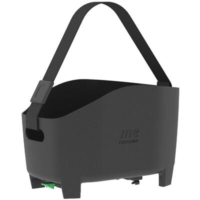 Racktime System Fahrrad Korb Me 15 L 25,7x39,6x24,8cm Anthrazit Snap-it Adapter
