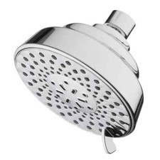 Glacier Bay 5-Spray patterns 5 in. Single Wall Mount Fixed Shower Head in Chrome