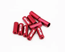 SwishTi Cycle Bike Derailleur Shifter Housing Cable End Caps 4mm 10pcs Red
