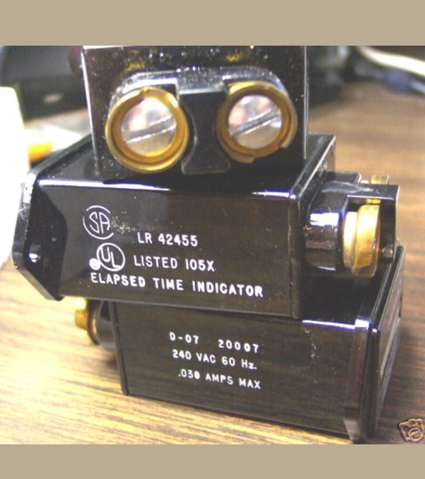 panel HOUR METER  240 volts HOBBS STEWART WARNER LR 42455 ONAN 240 VOLT - Image 2 of 2