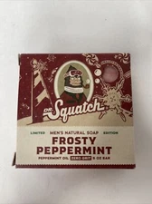 *FROSTY PEPPERMINT* Dr Squatch Men's Soap Limited Edition 