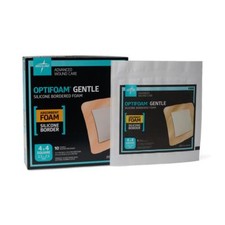 Optifoam Gentle Silicone Border Dressings, 4" x 4"