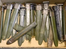 SUPER DEAL! GARAND SCABBARD USM7 VARIOUS MARKING VERY POOR CONDITION SOLD AS IS.