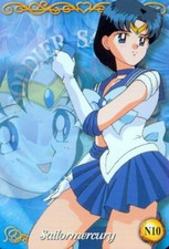 Sailor Moon World Carddass EX 2 Vintage Japan 2002 Trading Card N 10 - Mercury