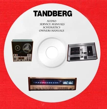 1 service manual for Tandberg Audio on 1 dvd in pdf format