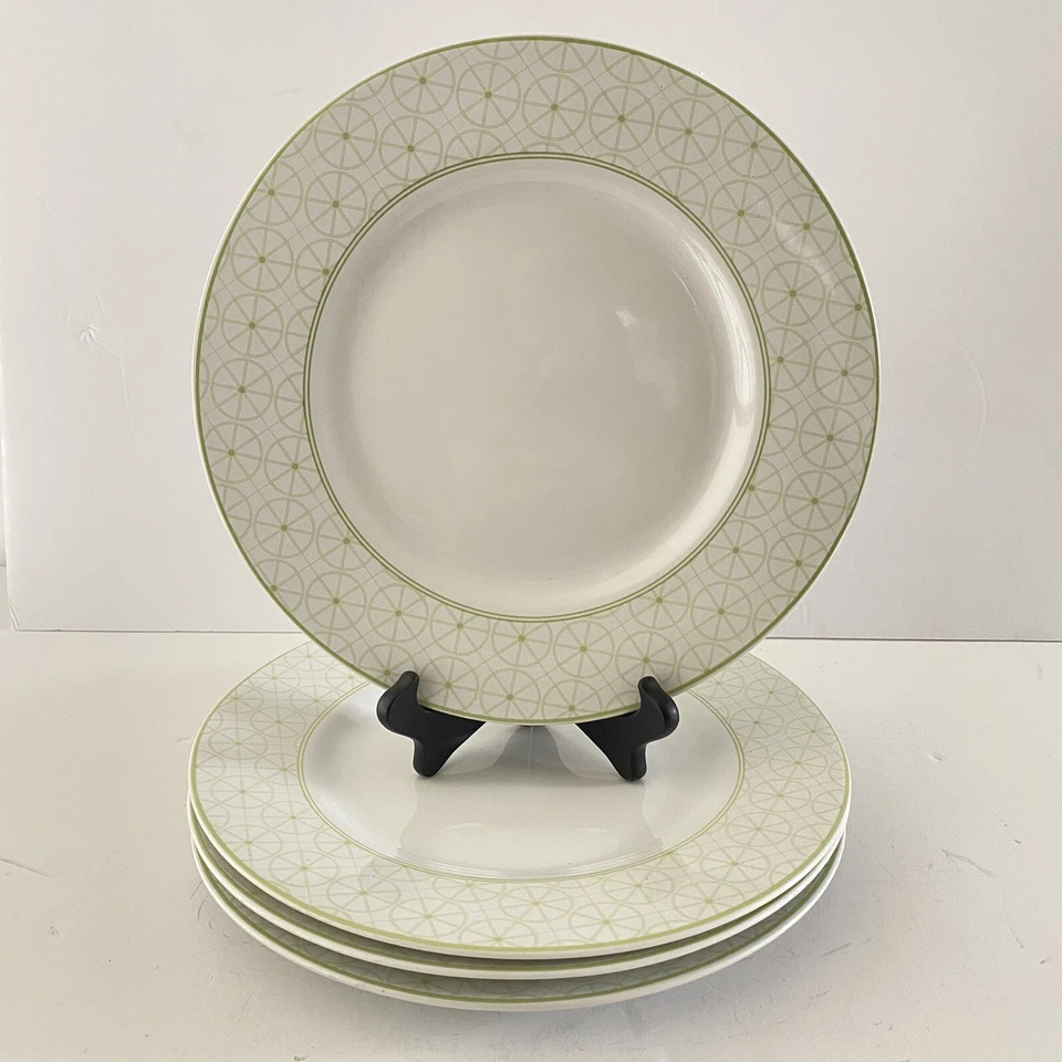 "Juego de 4 platos de cena Williams Sonoma CITRON verde 12""" Foto 3 de 3