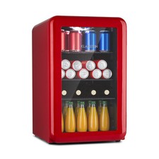 Drinks Fridge 70 L Minibar Beverage Cooler Mini Fridge Beer Bar Glass Door Retro