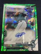 GEORGE FELIZ 2021 BOWMAN CHROME 1ST Green Atomic AUTO /99 Mariners 24768