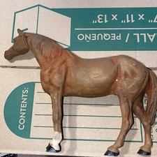 Vintage Horse Doorstop - Cast Iron 3lbs. 1.1 oz. 10.5" long x 7.5" tall EDW11