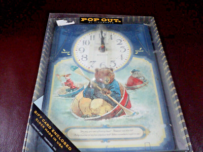 Pop Outs By Timeworks Gift Card And Clock Brand New! AA Battery Needed 2008