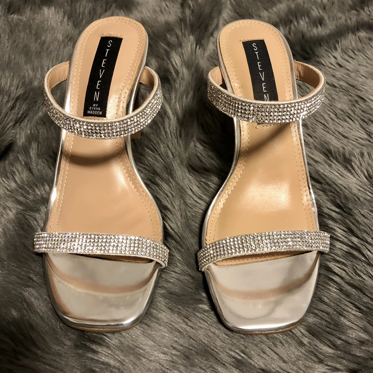 Steve madden regent embellished slide best sale sandal