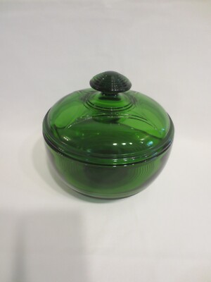 CAMBRIDGE TALLY HO EMERALD GREEN 2 PART COVERED CANDY