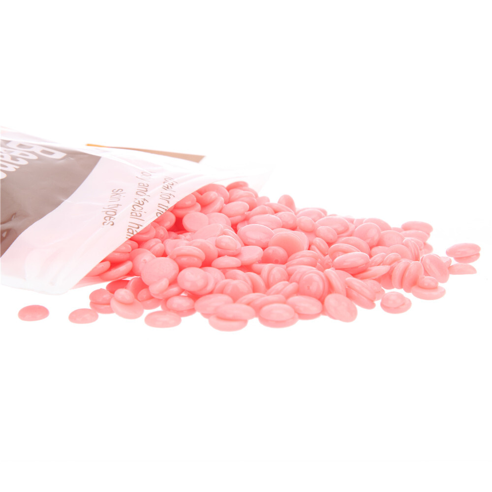 Hard Wax Beans for Face, Underarms, Bikini Hair Remover 10.6 oz (Rose)