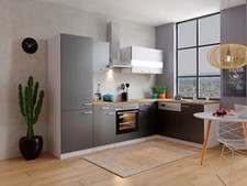 Cucina Cucina Lineare Cucina Angolare Bianca Grigia Malia 280x172 Cm Respekta