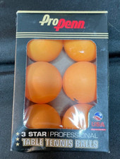 Penn 6-PK 40mm TABLE TENNIS BALLS Orange PING PONG 3-Star PROFESSIONAL Official