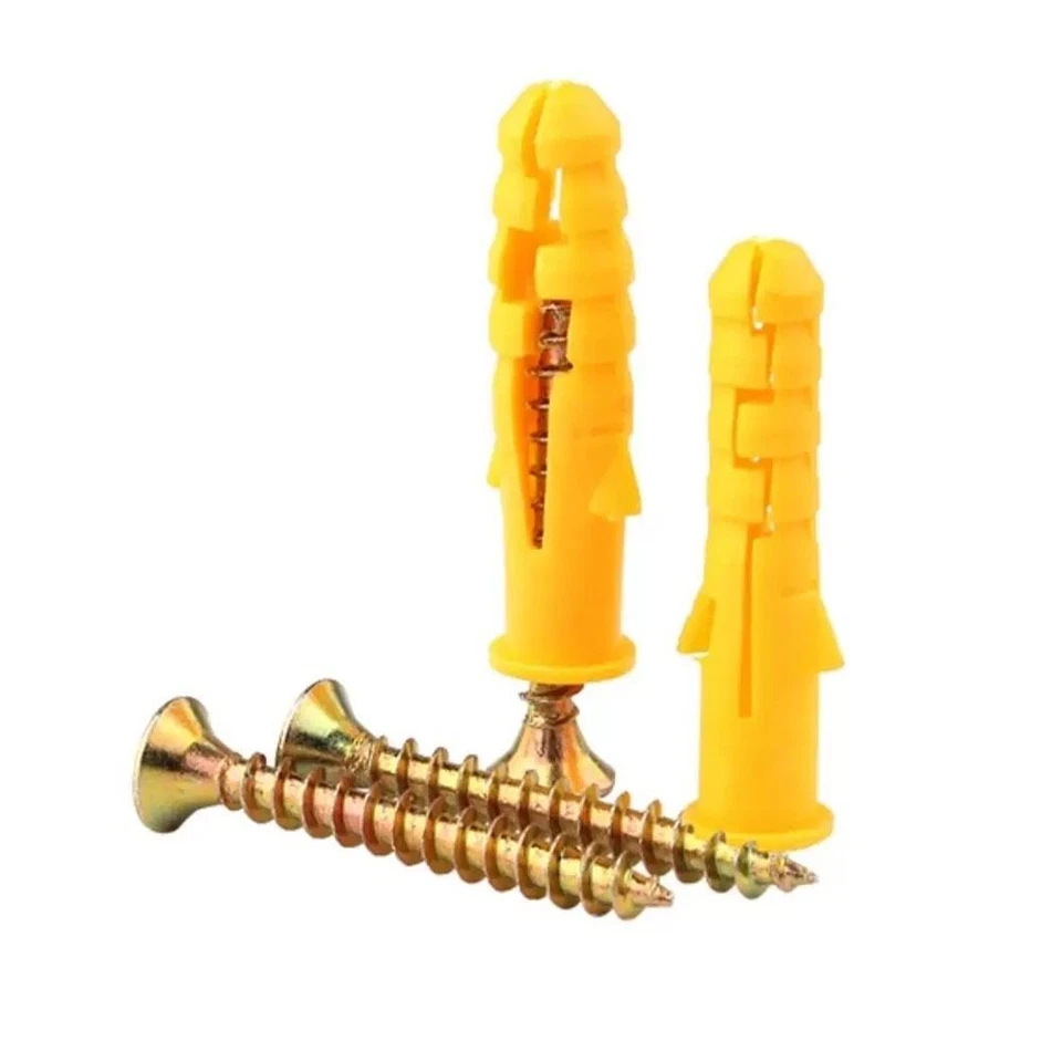 Self Drilling Expansion Tube Nails Plastic Wall Screws New Wall Plug Anchor - image 4 of 4