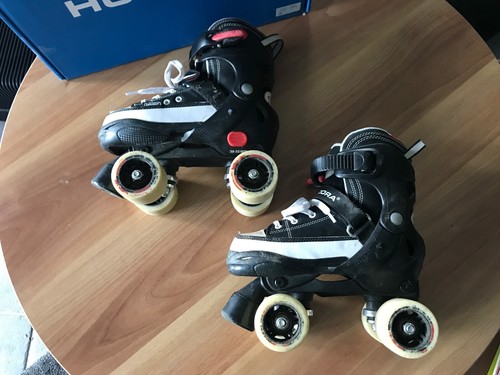 Hudora Rollschuhe Rollerskates Sneaker verstellbar, in der OVP Gr. 32-35 schwarz - Bild 7 von 11