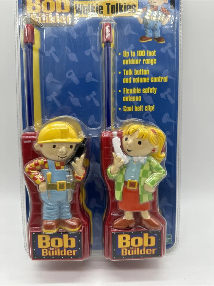 2001 TIGER Bob строитель Боб и Венди Walkie Talkies совершенно новый в заводской упаковке - Изображение 2 из 4