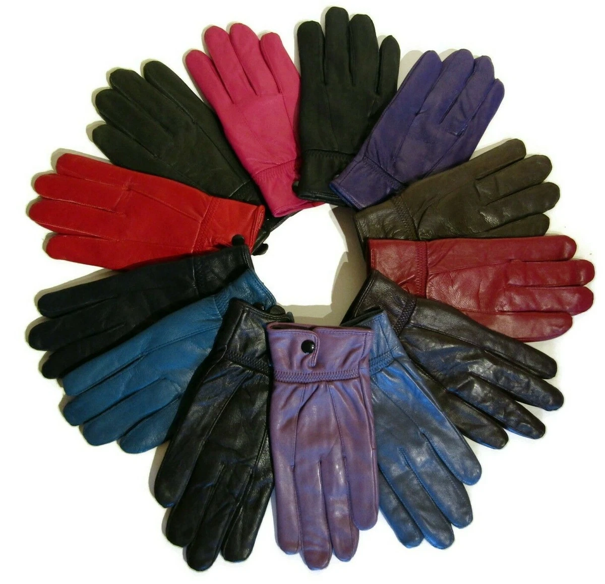 Lumley | Gants en cuir doublés de fourrure pour hommes | Dents