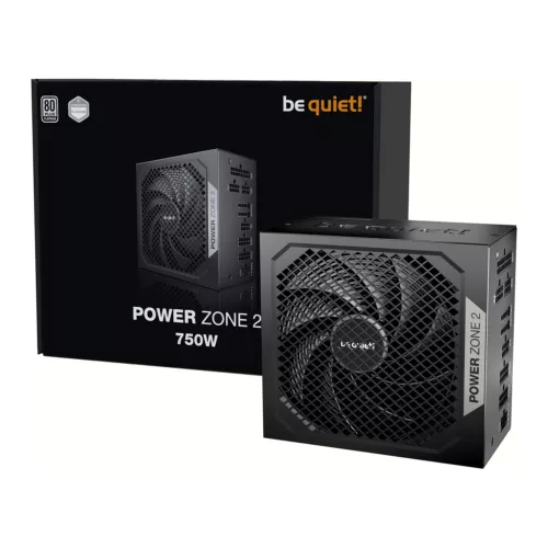 Be Quiet! Power Zone 2 750W PSU, Fully Modular, 80+ Platinum, Semi-Passive