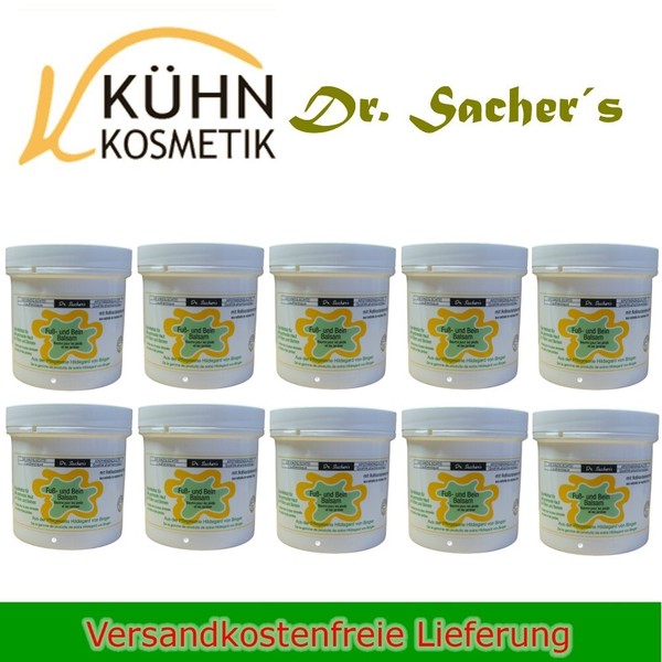 Dr. Sachers Fuß Und Bein Balsam 10 X 250Ml Rosskastanienextrak Fuß Pflege Creme-image