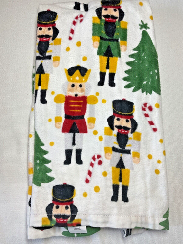 KÜCHENAUSSTATTER KÜCHENTÜCHER (2) NUSSKNACKER ROT GELB 100 % BAUMWOLLE NEU MIT ETIKETT - Bild 3 von 3