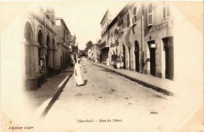 CPA AK ALGERIEN Geiser 3 CHERCHELL Rue de TENES (757542)