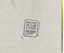 DDR Stempel FDGB mit Kissen und Beh&auml;lter (53)