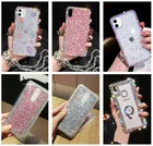 Bling Glitter Star Diamond Wristlet Case For Samsung Galaxy S24 S23 S22 S21 S20