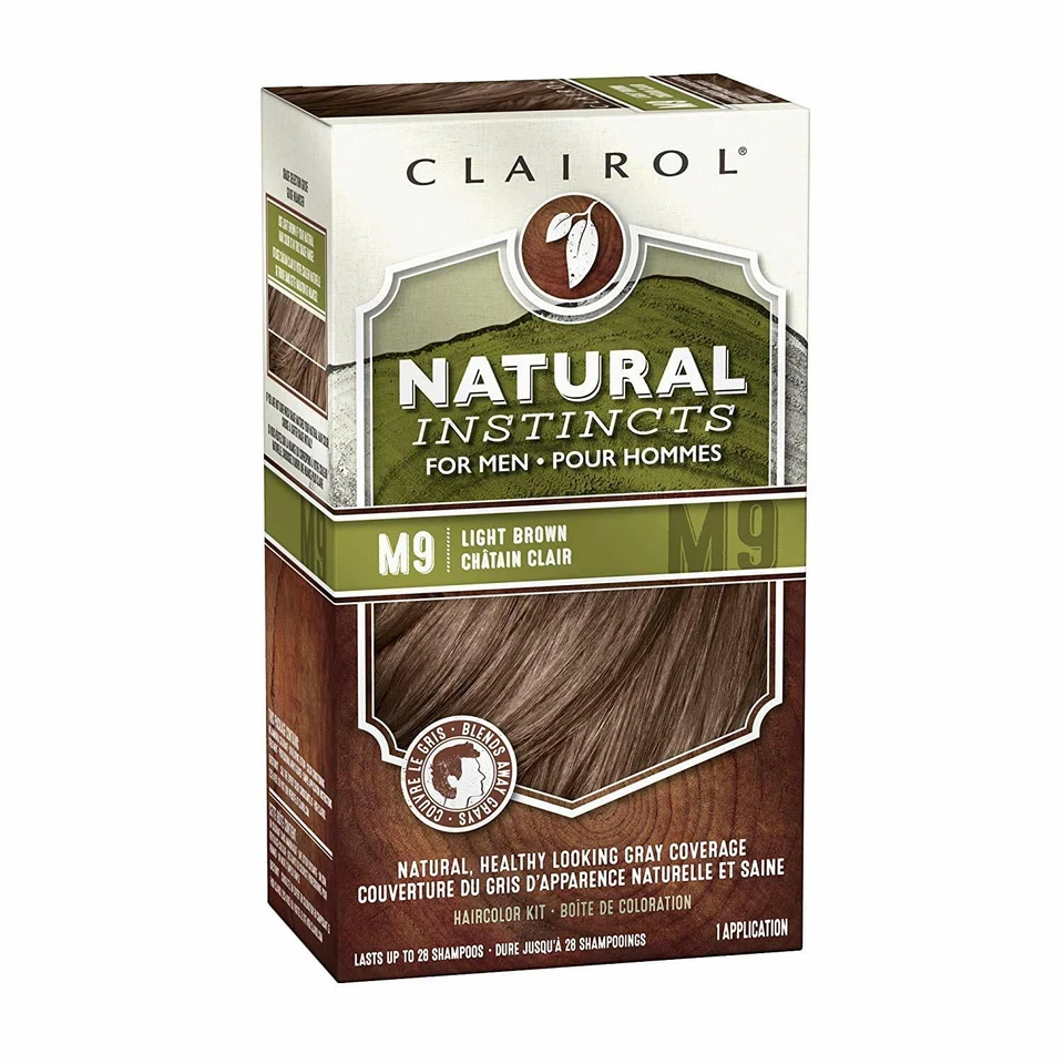 3-New Clairol Natural Instincts Semi-Permanent Hair Dye Kit for Men, Light Brown - Image 2 of 4