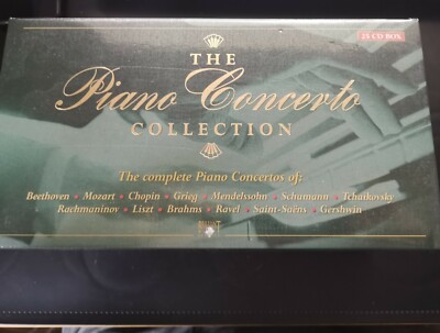 The Piano Concerto Collection: Mozart, Chopin, Beethoven, ... (CD Box, 25 CD's) 