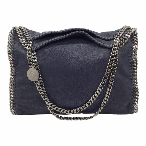 stella mccartney mini falabella metallic woven crossbody bolsa
