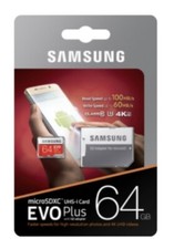 Micro SD Samsung Evo Plus SDXC 64 Gb scheda di memoria Classe10
