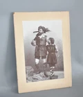 Antique Photo on Cardboard Photography Picture Old 30 x 21.5 cm Tray #F2