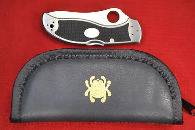 Spyderco C90PS Stretch Folding Pocket Knife Stainless Steel Grip
